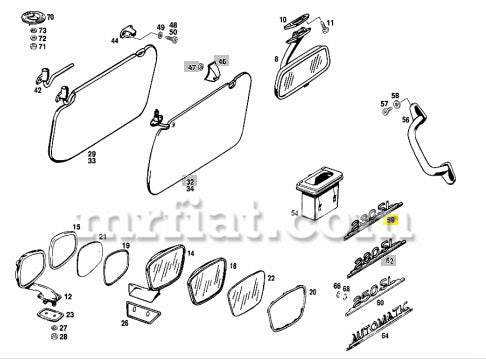230 Script Mercedes 230 SL Rear Trunk