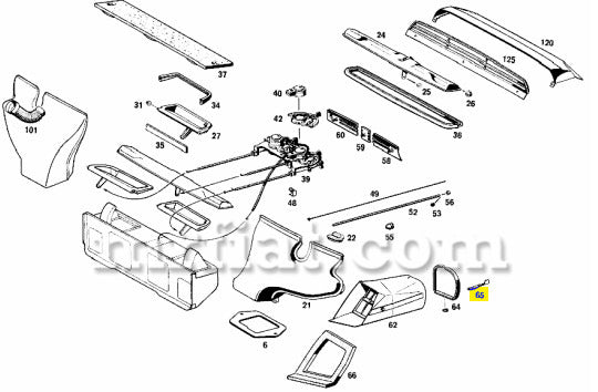 Mercedes W113 230SL 250SL 280SL Pagoda 1963-1971 HVAC Control Unit Handle Interior Mercedes   