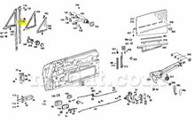 Cargar imagen en el visor de la galería, Mercedes 220 250 280 Window Front Guide Rail Rubber Channel Doors Mercedes
