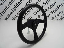 Load image into Gallery viewer, Fiat 124 Spider – Leather steering wheel “Export” 35cm spokes black Abarth Parts MrFiat
