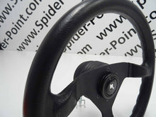 Load image into Gallery viewer, Fiat 124 Spider – Leather steering wheel “Export” 35cm spokes black Abarth Parts MrFiat
