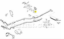 Load image into Gallery viewer, Mercedes 180 190 Ponton Intermediate Exhaust Pipe Suspension Mounting Bracket Exhaust Mercedes
