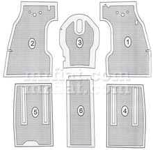 Load image into Gallery viewer, Topolino A OEM Rubber Floor Mat #6 Interior Fiat
