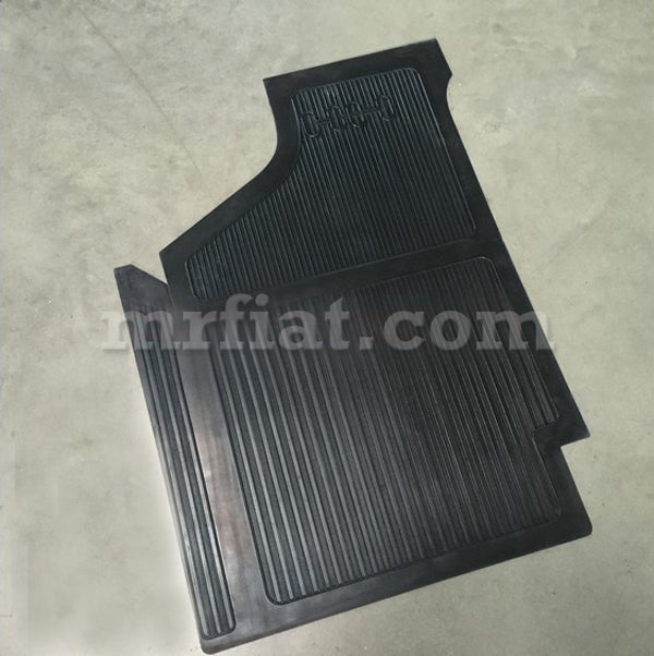 Fiat 1100 D R Special Rubber Mat #1 W/ Stripes Interior Fiat   