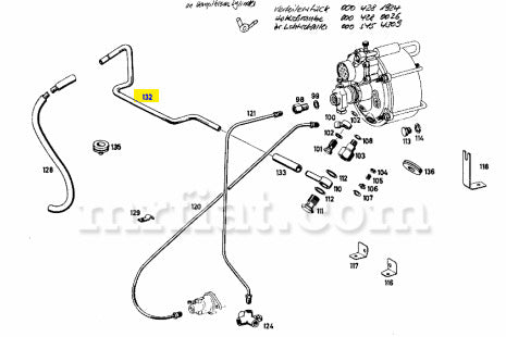 Mercedes 190 Ponton Brake Booster Vacuum Line Brakes Mercedes   