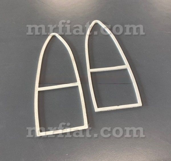 Fiat OEM Rubber Gaskets Rear Light Inner White Seal RH/LH (2 pcs) 1500 1600 S Coupe Fiat   