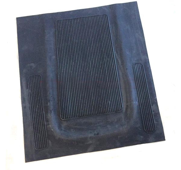 Fiat 600 Rear Left Rubber Mat #4 Interior Fiat   