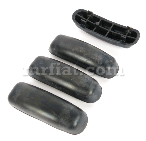 Fiat 600 D Bumper Guard Rubber Set Glass and Seals Fiat   