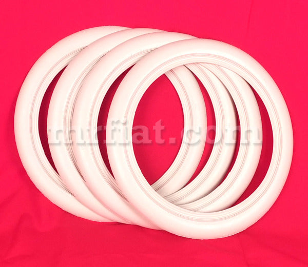 Fiat 500 N White Wrap For Wheel Rubber (4Pcs) 500 N Fiat   