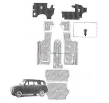 Load image into Gallery viewer, Fiat 500 Giardiniera Rubber Carpet Set OEM (6,7,8,9 Excl ) 500 Giardiniera Fiat   
