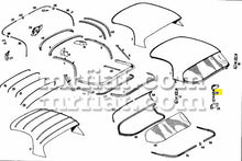 Cargar imagen en el visor de la galería, Mercedes 190 SL Lower Rear Tightening Screw Hard Top Roof Mercedes   
