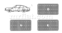 Cargar imagen en el visor de la galería, Fiat Dino Coupe 2000 Rubber Mat #3 Interior Fiat   
