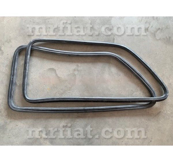 Fiat OEM Rubber Gaskets RH/LH Rear Side Window Seal for 2 Doors Mod. Rally 128 Berlina Fiat   