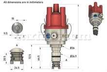 Cargar imagen en el visor de la galería, Alfa Romeo Spider 4 Cyl Fuel Injected Electronic Distributor Bluetooth
