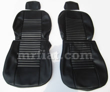 Load image into Gallery viewer, Fiat 124 Coupe Black Seat Covers Set Interior Fiat   
