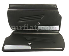 Load image into Gallery viewer, Fiat 124 Spider Black Door Panels Set Premium Quality 1966-78 Interior Fiat   
