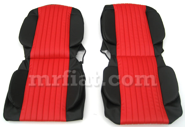 Fiat 126 Anatomical Red and Black Seat Covers Interior Fiat   