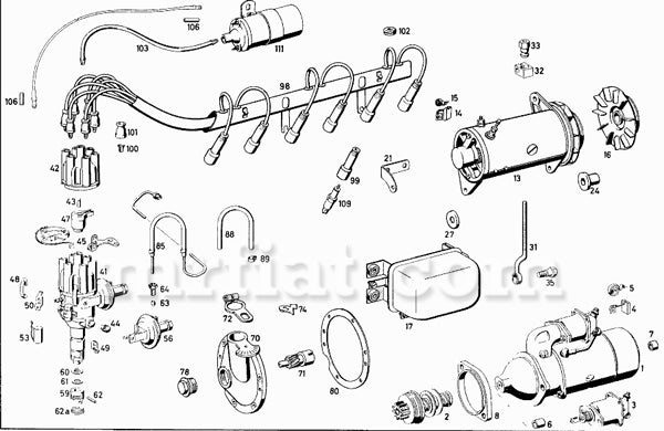 Mercedes 220 230SL 250SL 280SL Ignition Distributor Mounting Gasket Electrical and Ignition Mercedes   