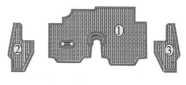 Lancia Flaminia Sedan Berlina Beige Rubber Mat Set Interior Lancia   