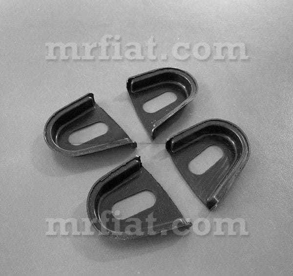 Lancia Flaminia Coupe Pininfarina Door Strike Gasket (4pcs) (Black) Glass and Seals Lancia   