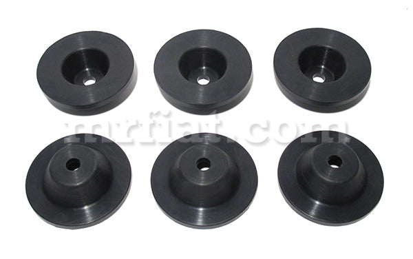 Lancia Flaminia GT Touring Upper Chassis Antivibration Rubbers Set (6 Pcs) Glass and Seals Lancia   