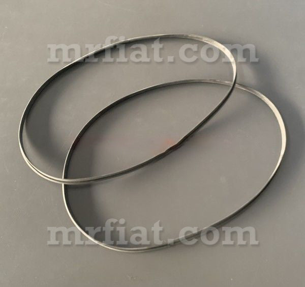 Lancia Flavia Coupe Pininfarina Headlamp Frame Rubber Gasket (2pcs) Glass and Seals Lancia   