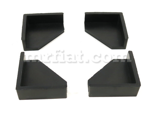 Lancia Flavia Coupe Pininfarina Rubber Corner Under Battery (4 Pcs) Glass and Seals Lancia   