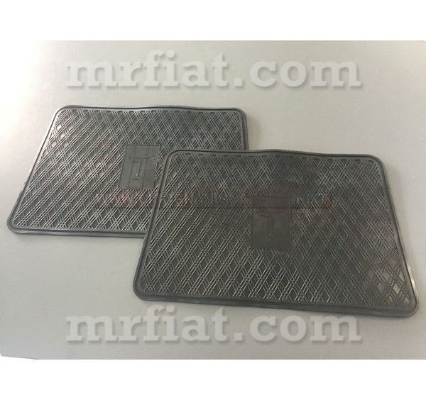 De Tomaso Vallelunga Moquette Heel Tap Mats ( 2 pcs) Black Glass and Seals De Tomaso   