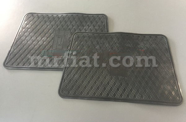 De Tomaso Guarà Black Heel Tap Rubber Mats Set OEM Glass and Seals De Tomaso   