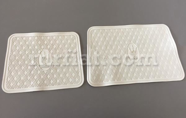 Maserati Mexico Light Grey Rubber Mat Set OEM Interior Maserati   