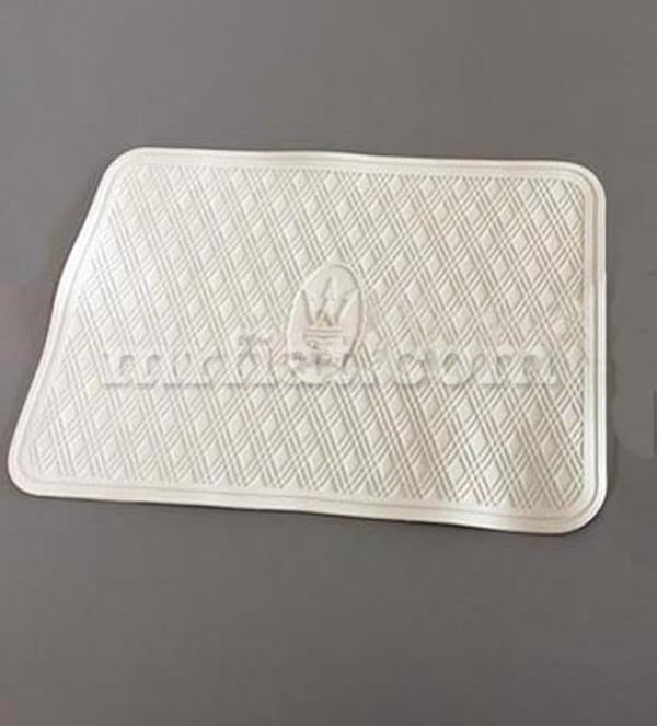 Maserati Mexico Left Light Grey Rubber Mat #1 OEM Interior Maserati   