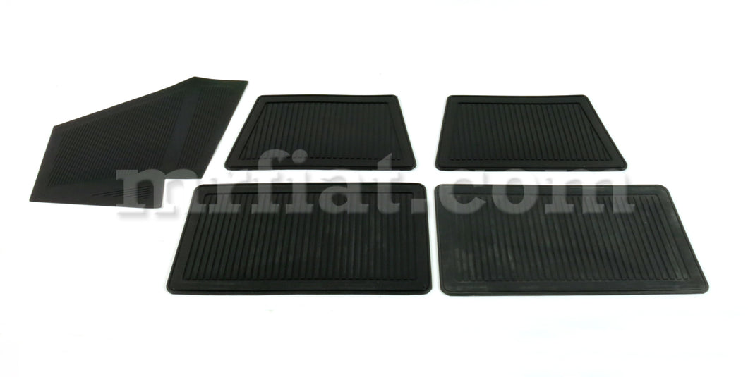 Ferrari 365 GT 2+2 Moquette Rubber Mats Complete Set (5pcs) Glass and Seals Ferrari   