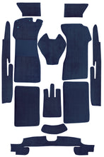 Cargar imagen en el visor de la galería, Mercedes Ponton Cabrio 128 180 Carpet Set 1957-1960 Blue
