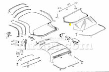 Load image into Gallery viewer, Mercedes 300 SL Roadster Rear Glass Pane Gasket Glass and Seals Mercedes   
