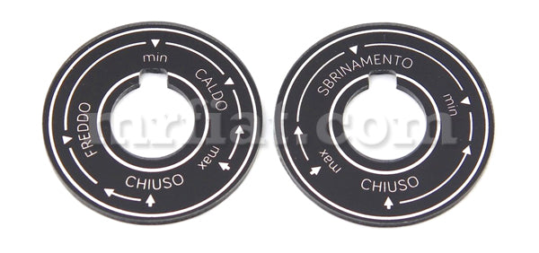 Alfa Romeo 2600 Spider Heater Control Bezels Set Interior Alfa Romeo   