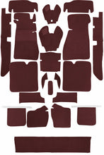 Load image into Gallery viewer, Mercedes Pagoda SL W113 Carpet Set 1963-1971 Interior Mercedes Darkred
