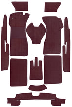 Cargar imagen en el visor de la galería, Mercedes Ponton Cabrio 128 180 Carpet Set 1957-1960 Darkred
