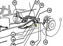 Load image into Gallery viewer, Fiat 124 Spider – Retaining plate brake hose brake line Braking System MrFiat
