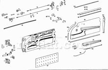 Load image into Gallery viewer, Mercedes 190 SL 220a 220 S 230 SL 250 SL Inner Door Lock Left Doors Mercedes   
