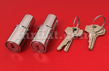 Cargar imagen en el visor de la galería, Mercedes 180 190 Ponton Door Push Button Cylinder Lock Set Late Style Doors Mercedes
