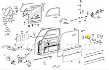 Cargar imagen en el visor de la galería, Mercedes 180 190 Ponton Door Push Button Base With Hex Nut Doors Mercedes
