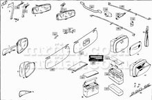 Cargar imagen en el visor de la galería, Mercedes 220 S Cabriolet Rear Ashtray Interior Mercedes   
