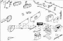 Cargar imagen en el visor de la galería, Mercedes 220 S Cabriolet Rear Ashtray Cover Interior Mercedes   
