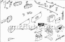 Cargar imagen en el visor de la galería, Mercedes 220 S Cabriolet Rear Ashtray No Cover Interior Mercedes   
