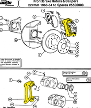 Load image into Gallery viewer, Fiat 124 Spider – Brake caliper bracket 68-84 used Braking System MrFiat
