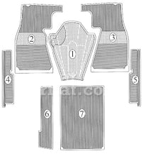 Load image into Gallery viewer, Mercedes 190 SL Rubber Mat #1 Interior Mercedes
