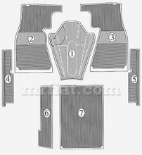 Load image into Gallery viewer, Mercedes  190 SL Rubber Mat #4 Interior Mercedes   
