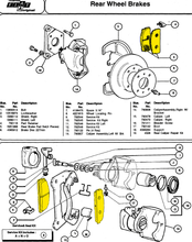 Load image into Gallery viewer, Fiat 124 Spider – Rear brake pads set Braking System MrFiat

