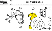 Load image into Gallery viewer, Fiat 124 Spider – Rear brake guard plate 66-78 braking system MrFiat
