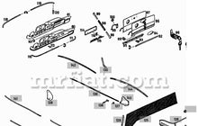 Cargar imagen en el visor de la galería, Mercedes 190 Ponton Glove Box Cover Handle Interior Mercedes
